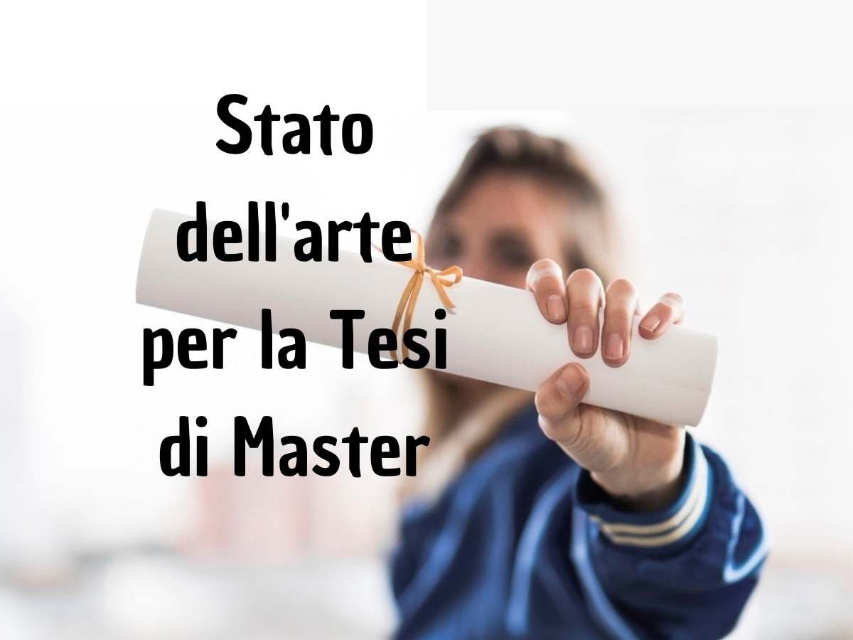 Studentessa che presenta lo stato dell'arte per la Tesi di Master